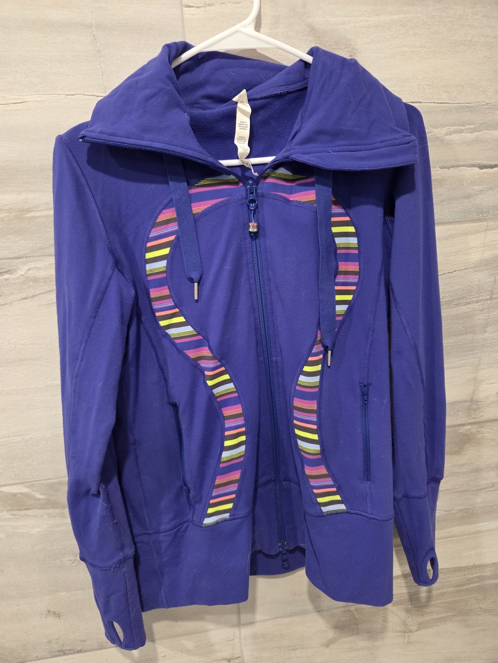 Lululemon Hooded Full Zip Performance Jacket Royal Blue Women's Size 10
